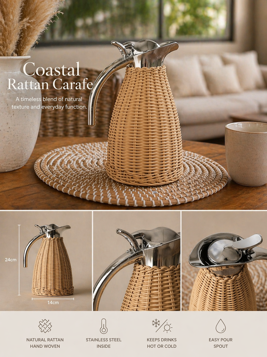 Coastal Weave Carafe