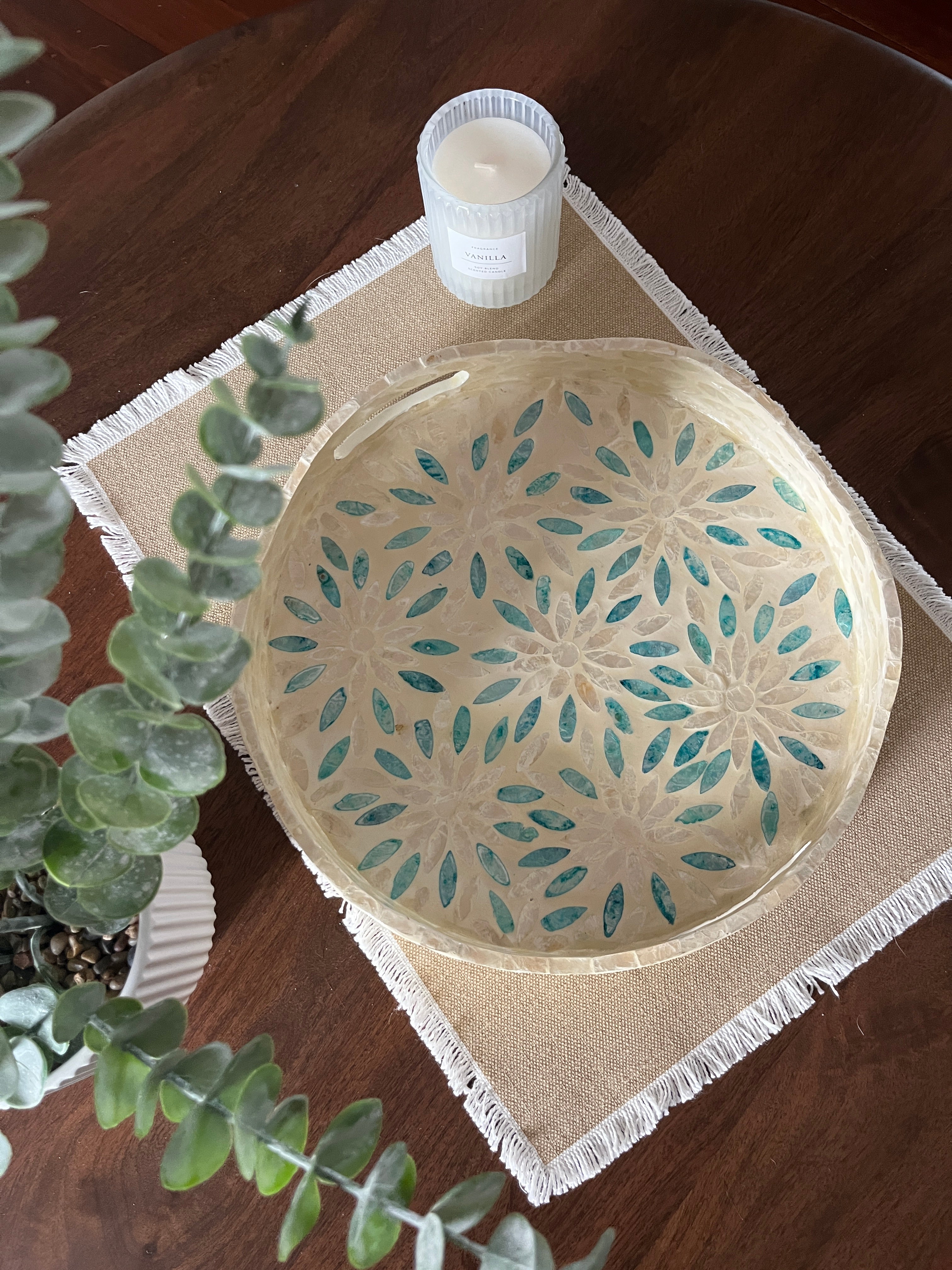 Azure Bloom Tray