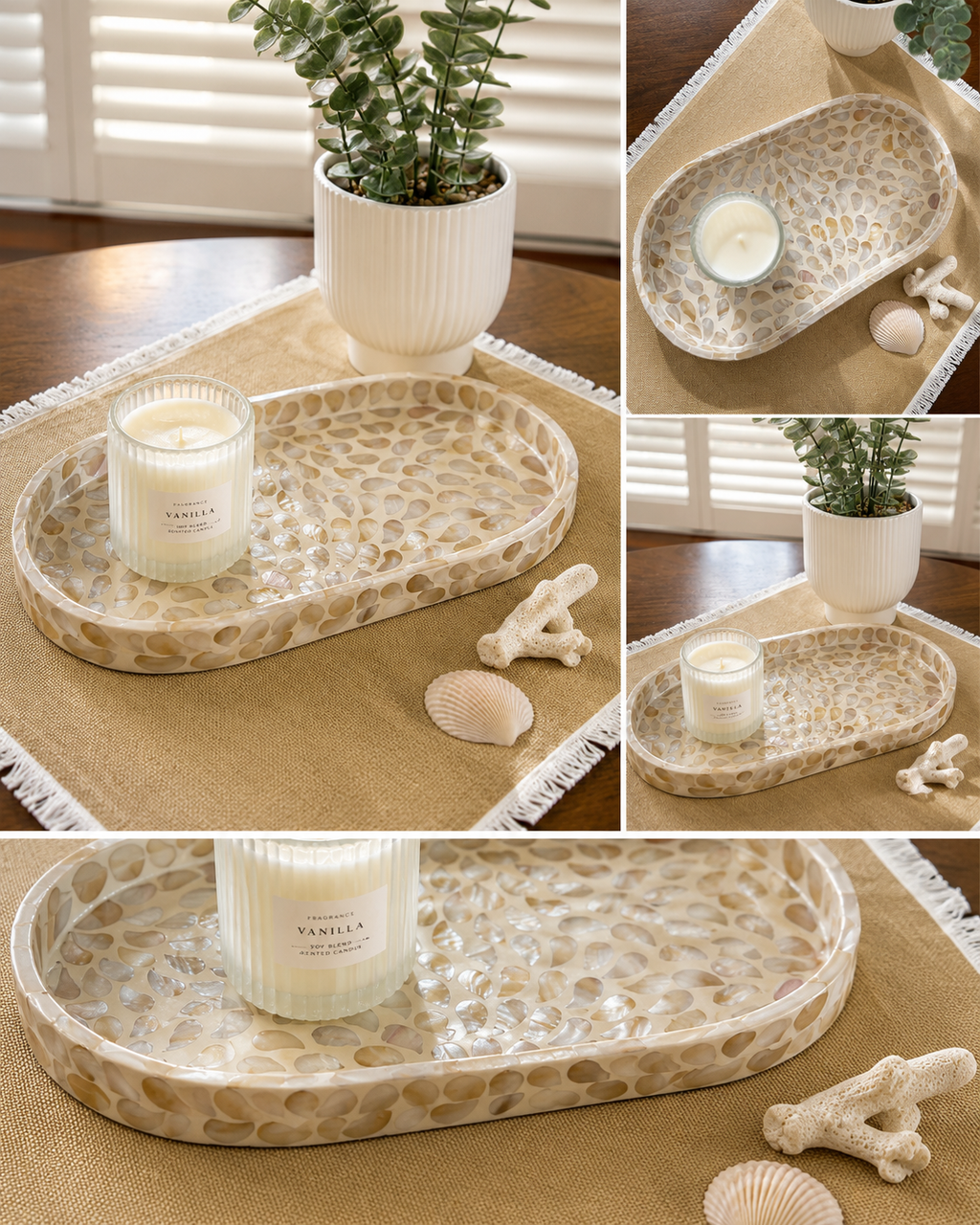 Pearly shell tray