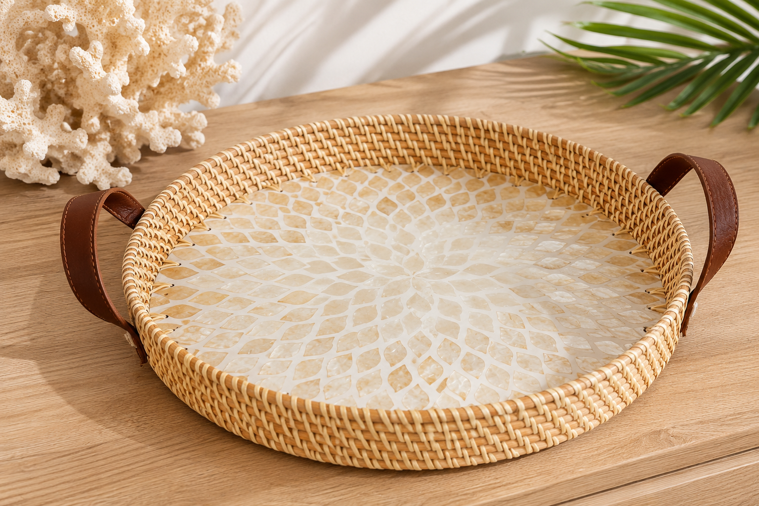 Shoreline Rattan Tray