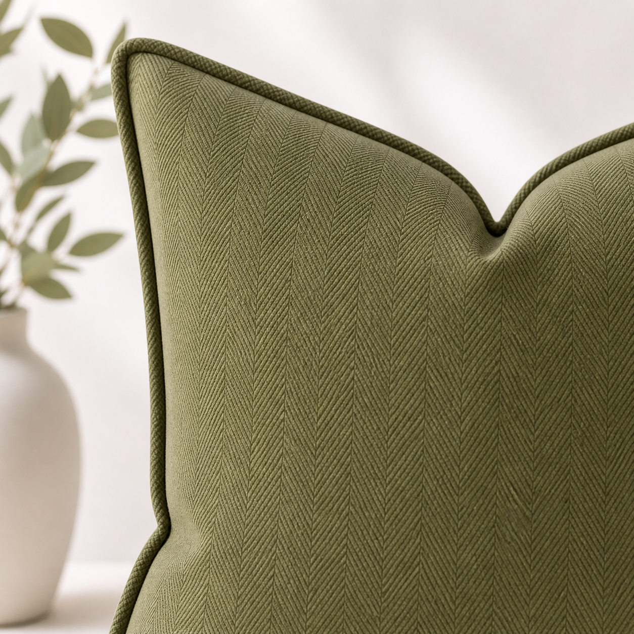 Bluegum Chenille Cushion Cover