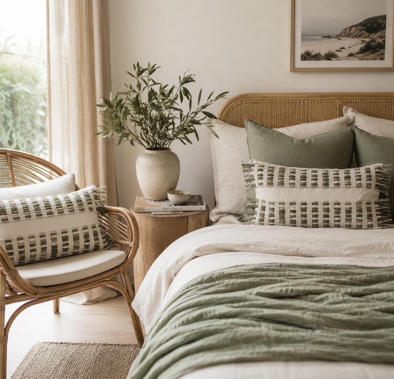 Seagrass Weave Cushion Cover