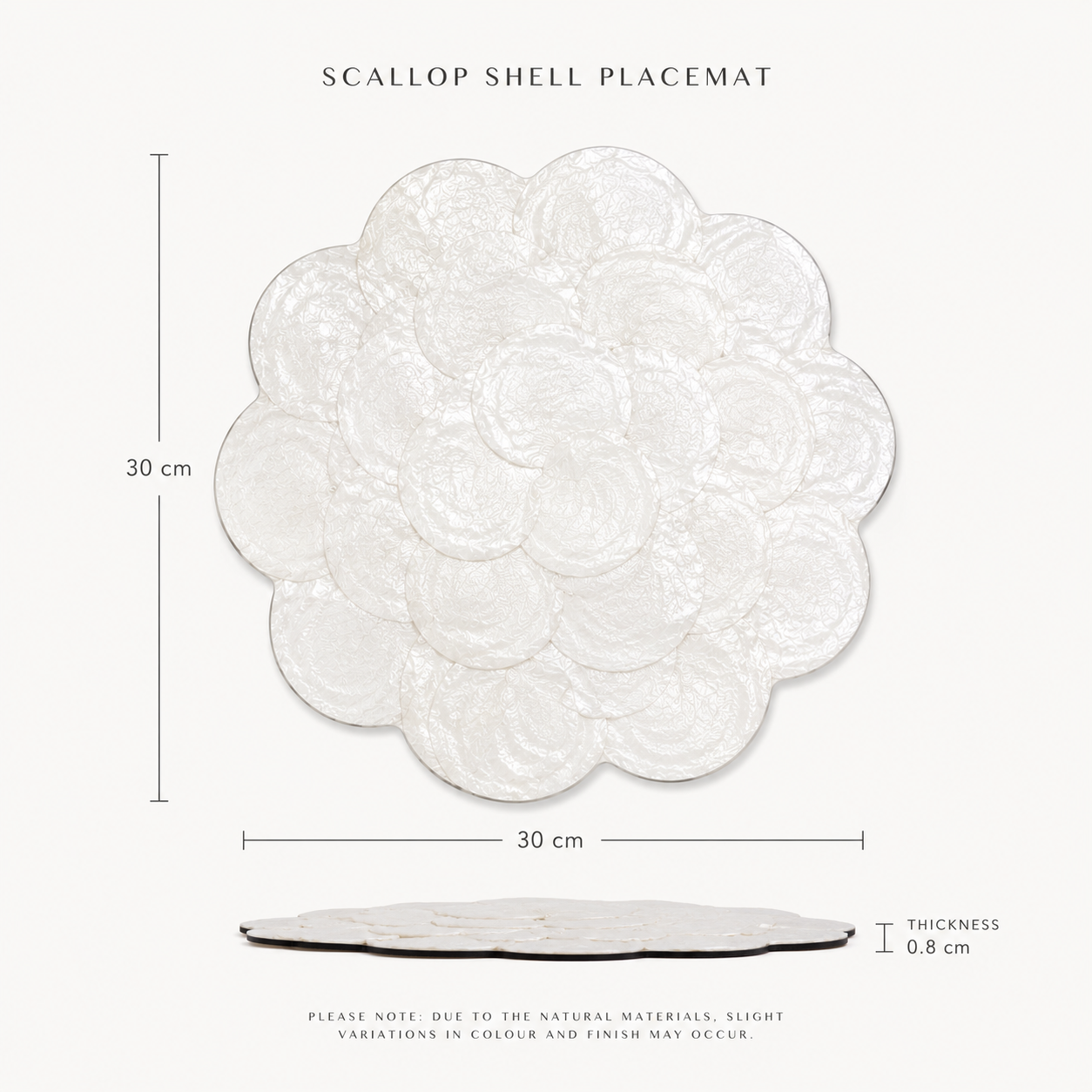 Scallop Shell placemat