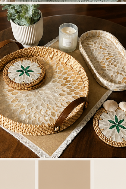 Shoreline Rattan Tray