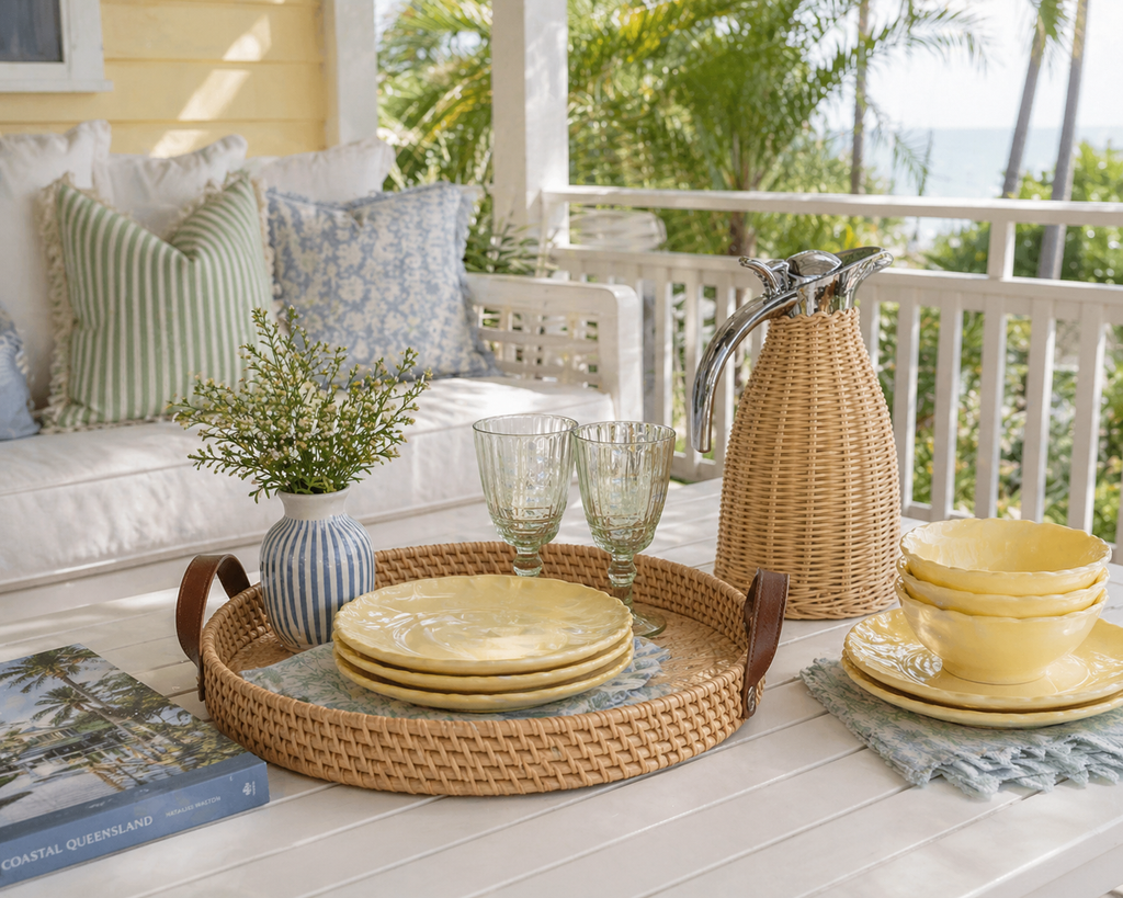 Shoreline Rattan Tray