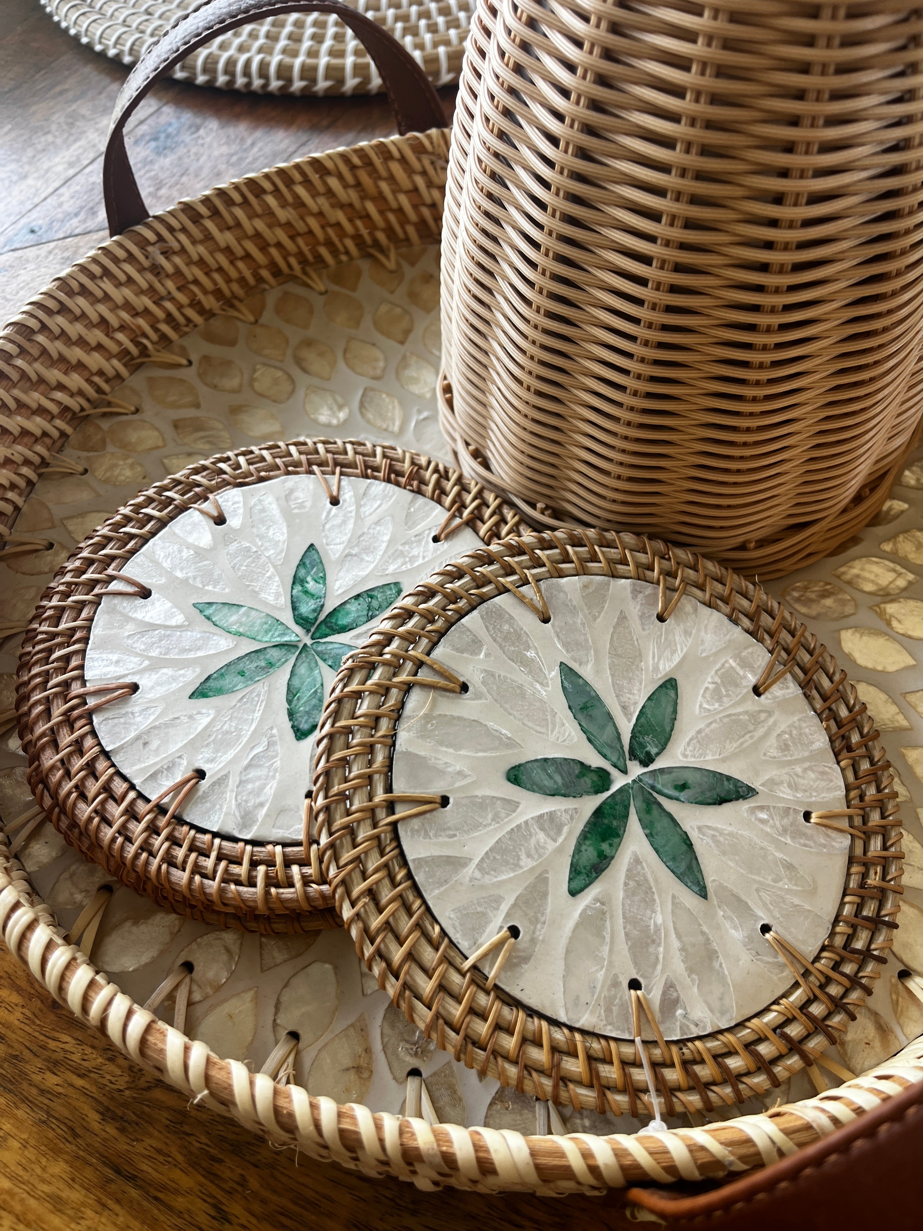 Sea shell coasters
