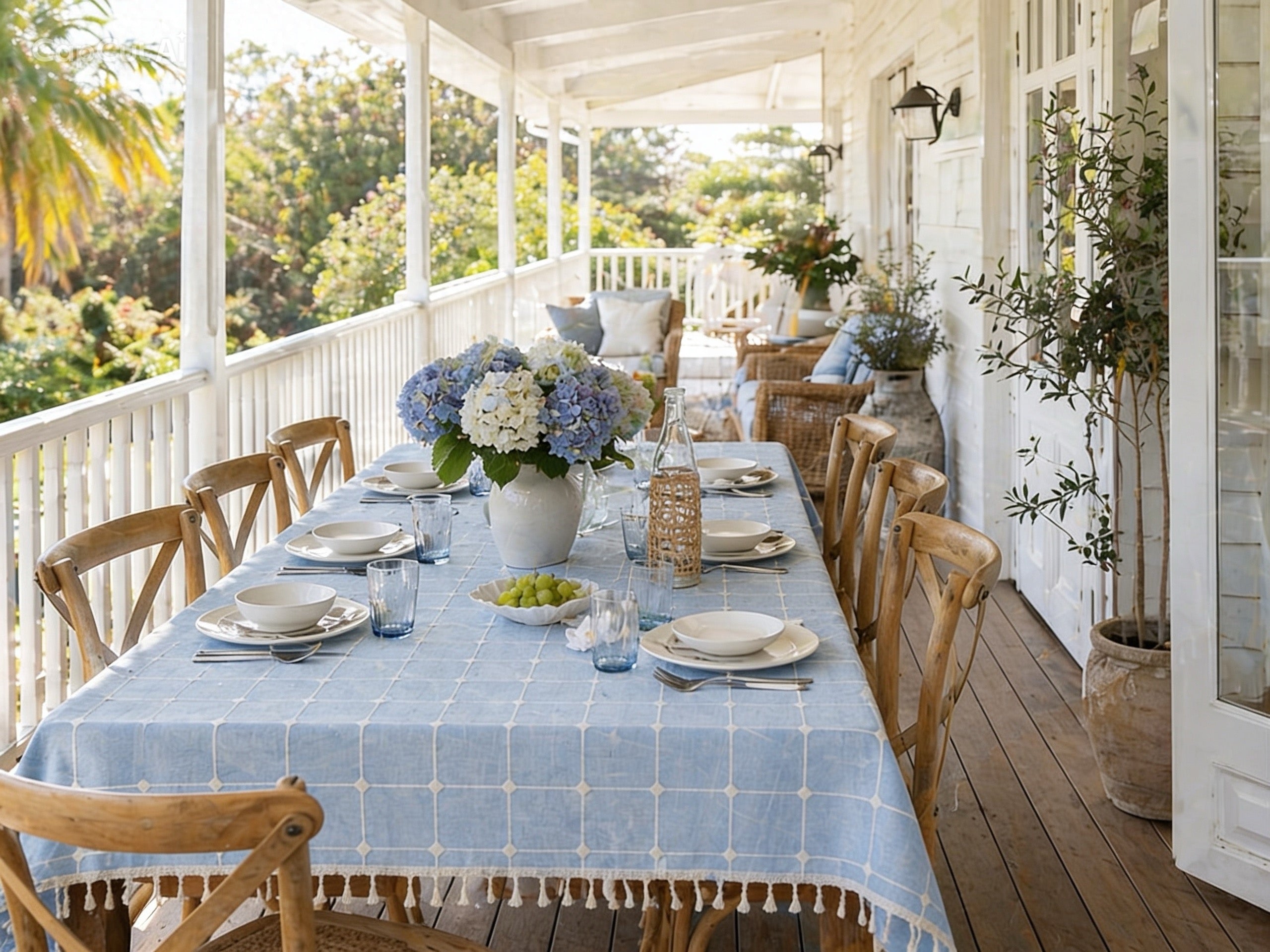 Burleigh Blue Tablecloth