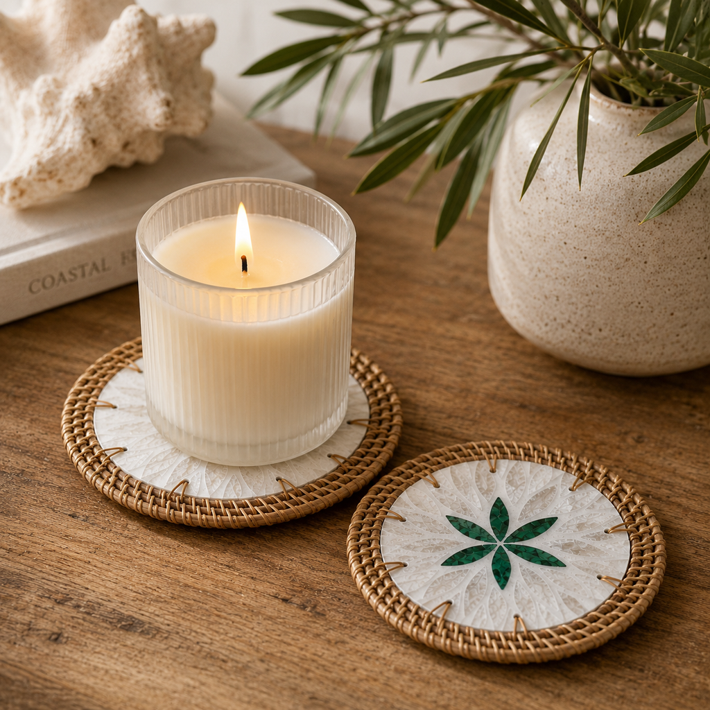Sea shell coasters