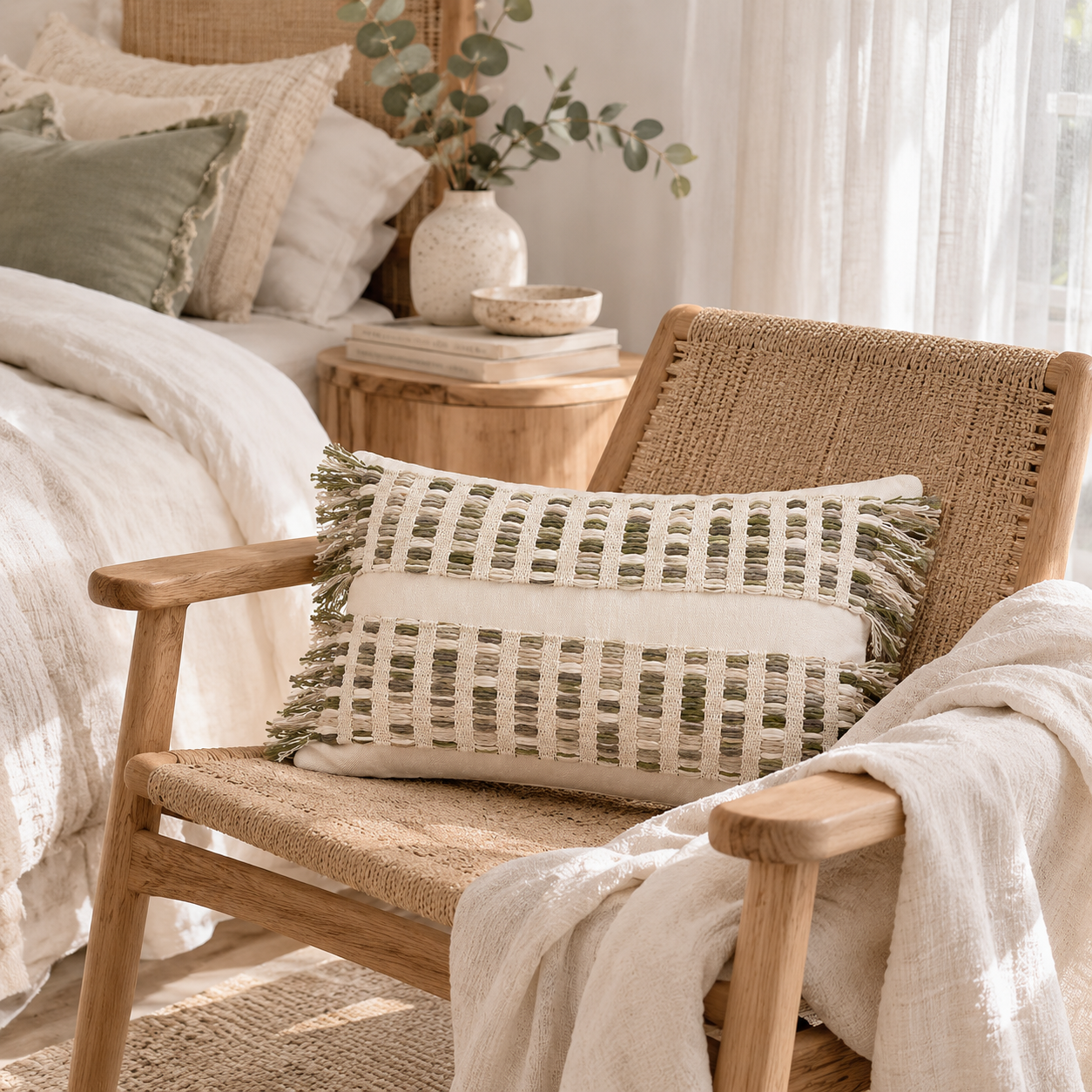 Seagrass Weave Cushion Cover