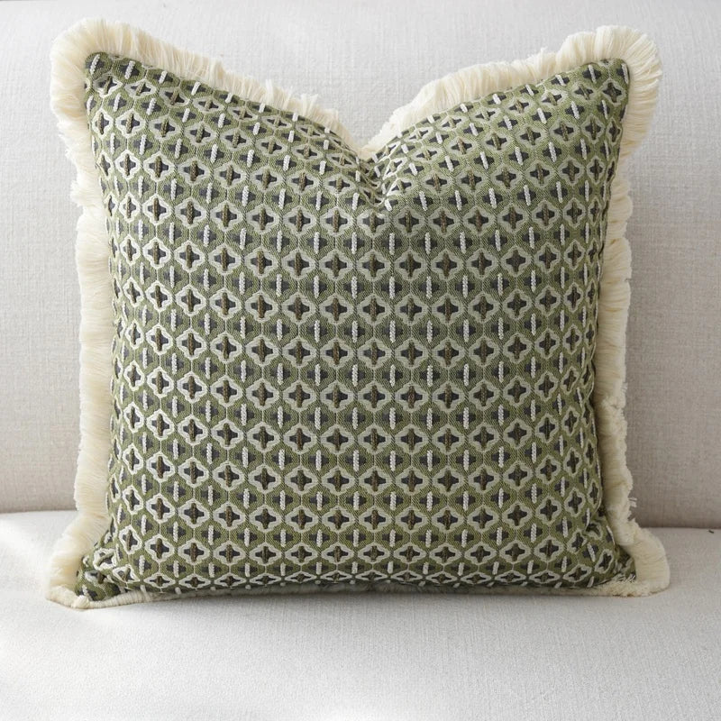 Seafoam Tile Cushion Cover