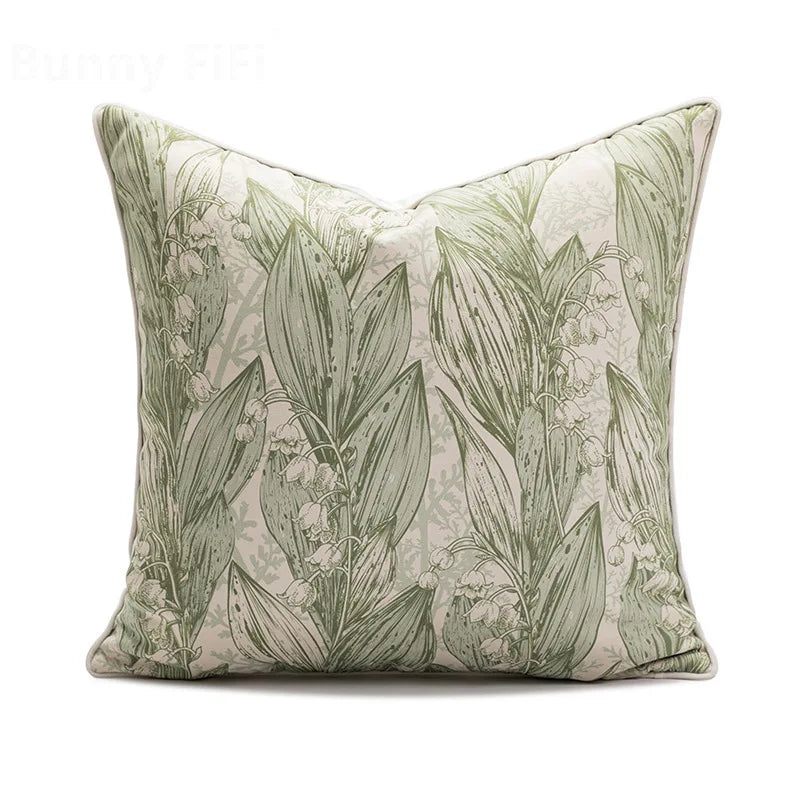 Sage Blossom Botanical Cushion Cover