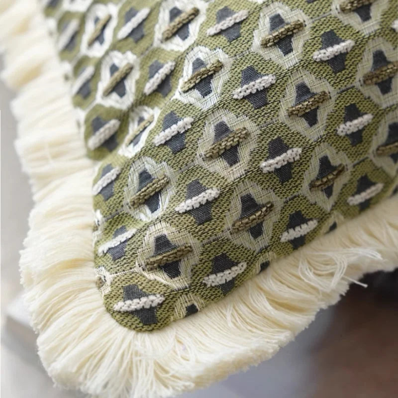 Seafoam Tile Cushion Cover
